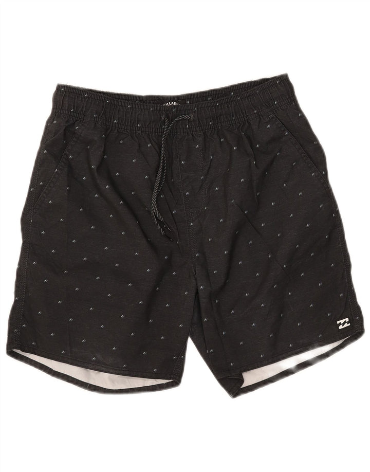 Billabong Mens Swimming Shorts Medium  Khaki Spotted Polyester