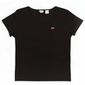Levi's Womens T-Shirt Top UK 14 Large Black Cotton