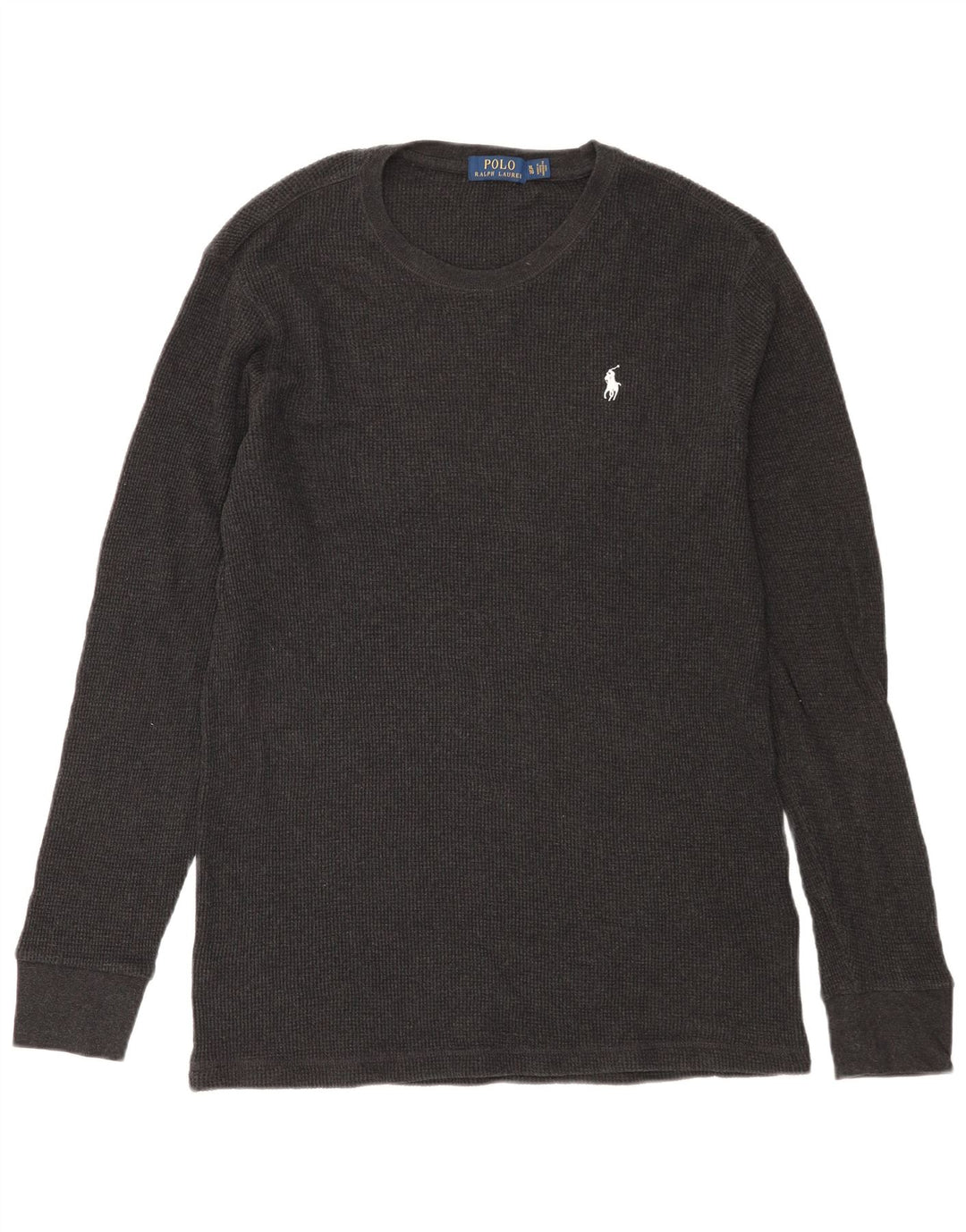 POLO RALPH LAUREN Mens Top Long Sleeve XL Grey Cotton