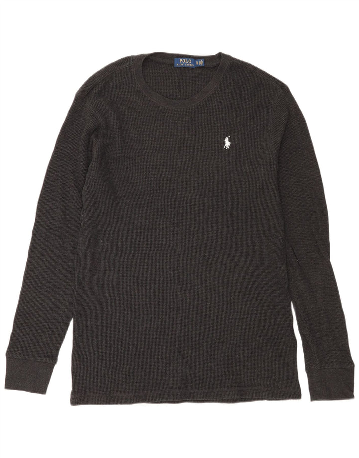 POLO RALPH LAUREN Mens Top Long Sleeve XL Grey Cotton