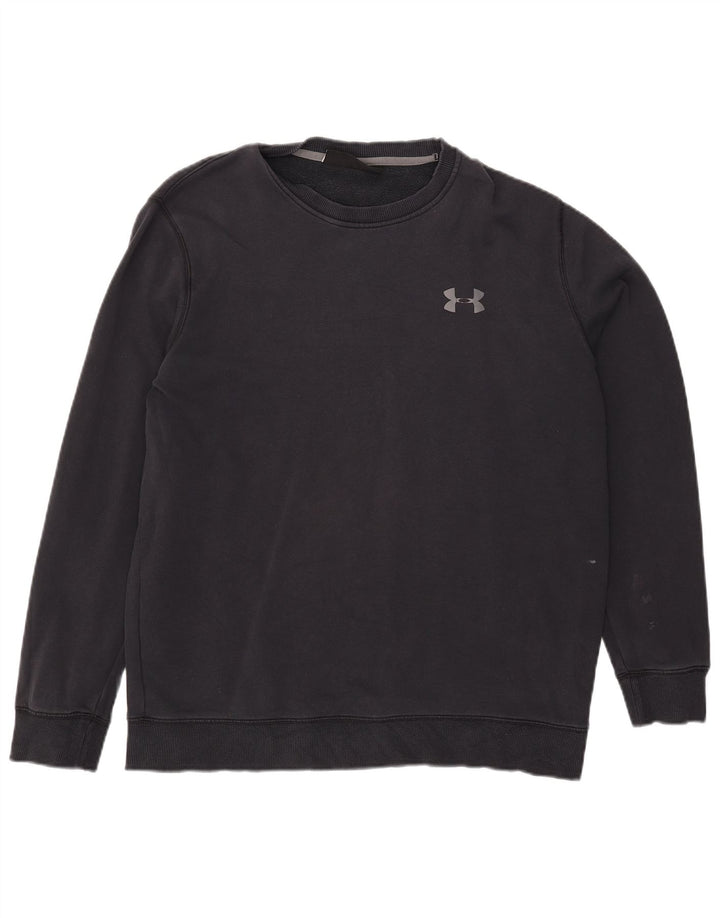 Under Armour Mens Sweatshirt Jumper XL Black Cotton
