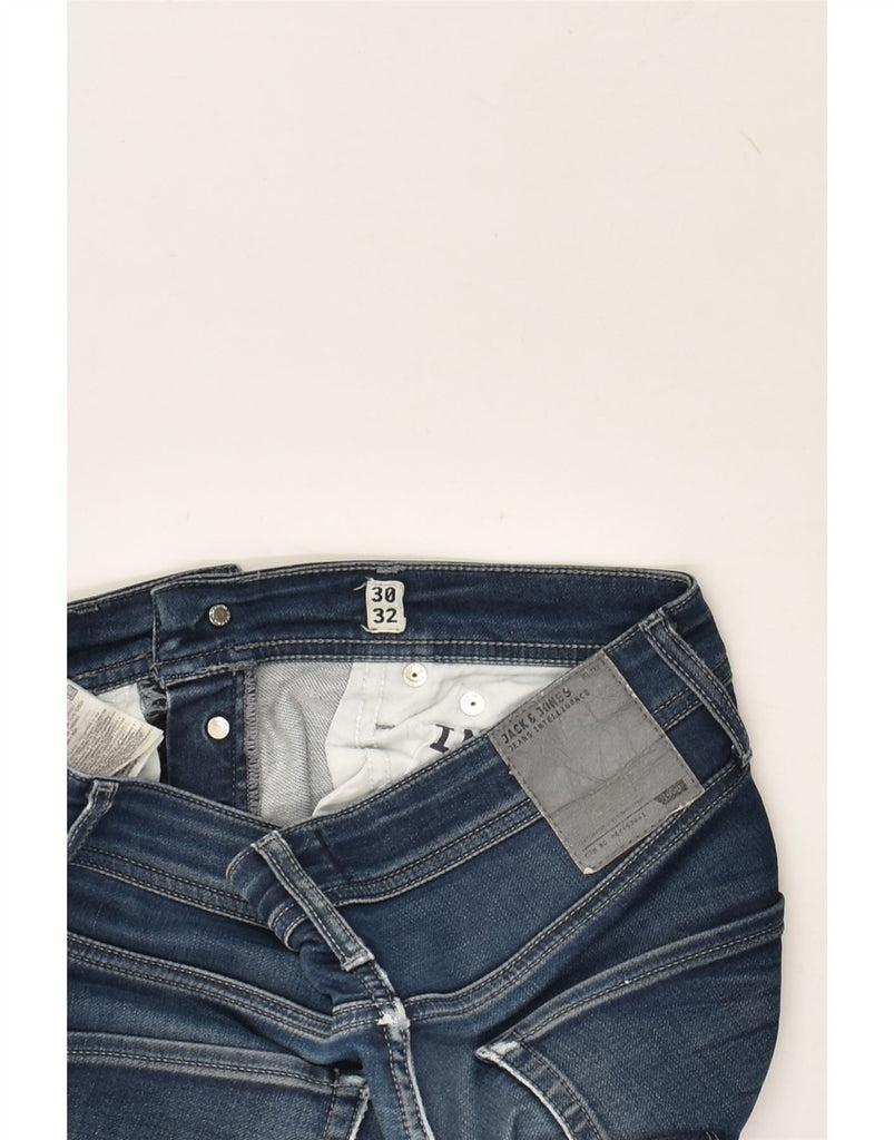 JACK & JONES Mens Slim Jeans W30 L32 Navy Blue Cotton | Vintage Jack & Jones | Thrift | Second-Hand Jack & Jones | Used Clothing | Messina Hembry 