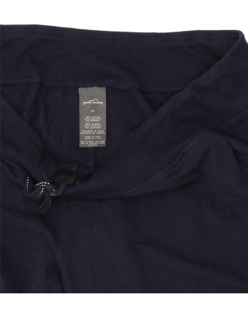 EDDIE BAUER Mens Tracksuit Trousers 2XL  Navy Blue Cotton Vintage Eddie Bauer and Second-Hand Eddie Bauer from Messina Hembry 