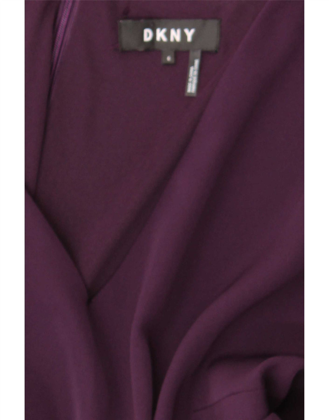 Dkny Womens 3/4 Sleeve Sheath Dress US 6 Medium Purple