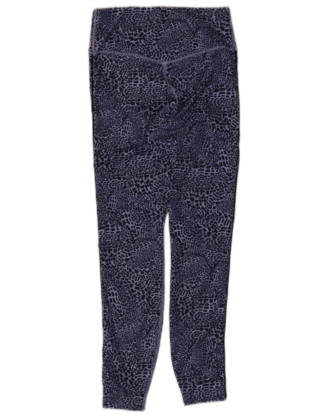 Nike Womens Dri Fit Leggings UK 8 Small Blue Animal Print Polyester
