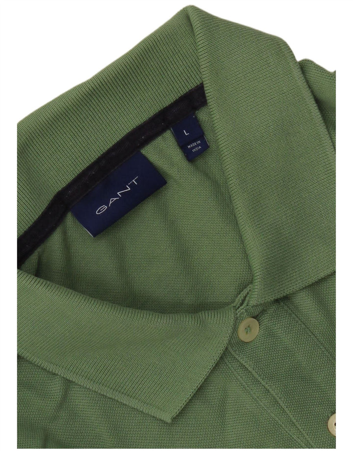 Gant Mens Polo Shirt Large Green