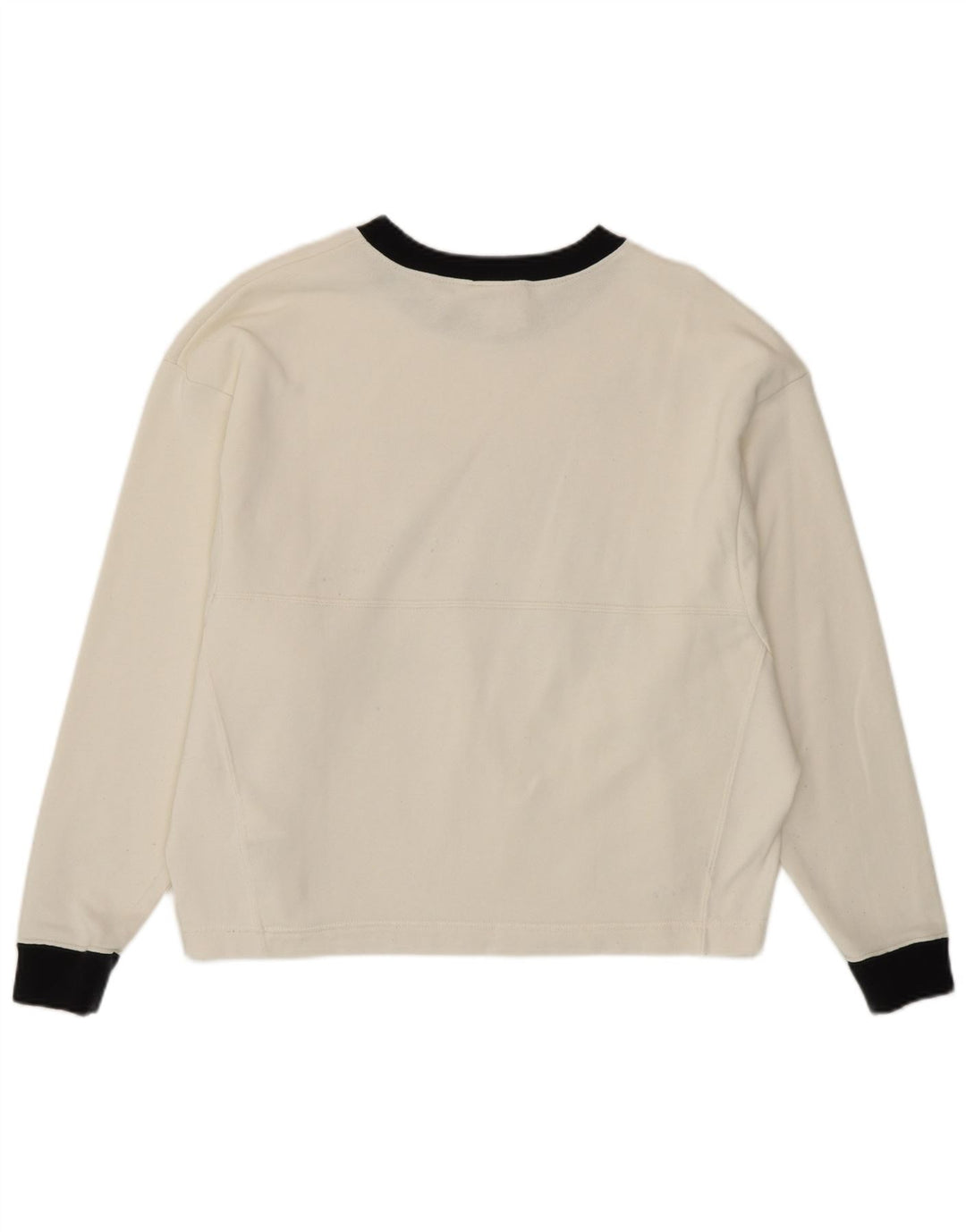 Nike Womens Graphic Sweatshirt Jumper UK 10 Small White Colourblock