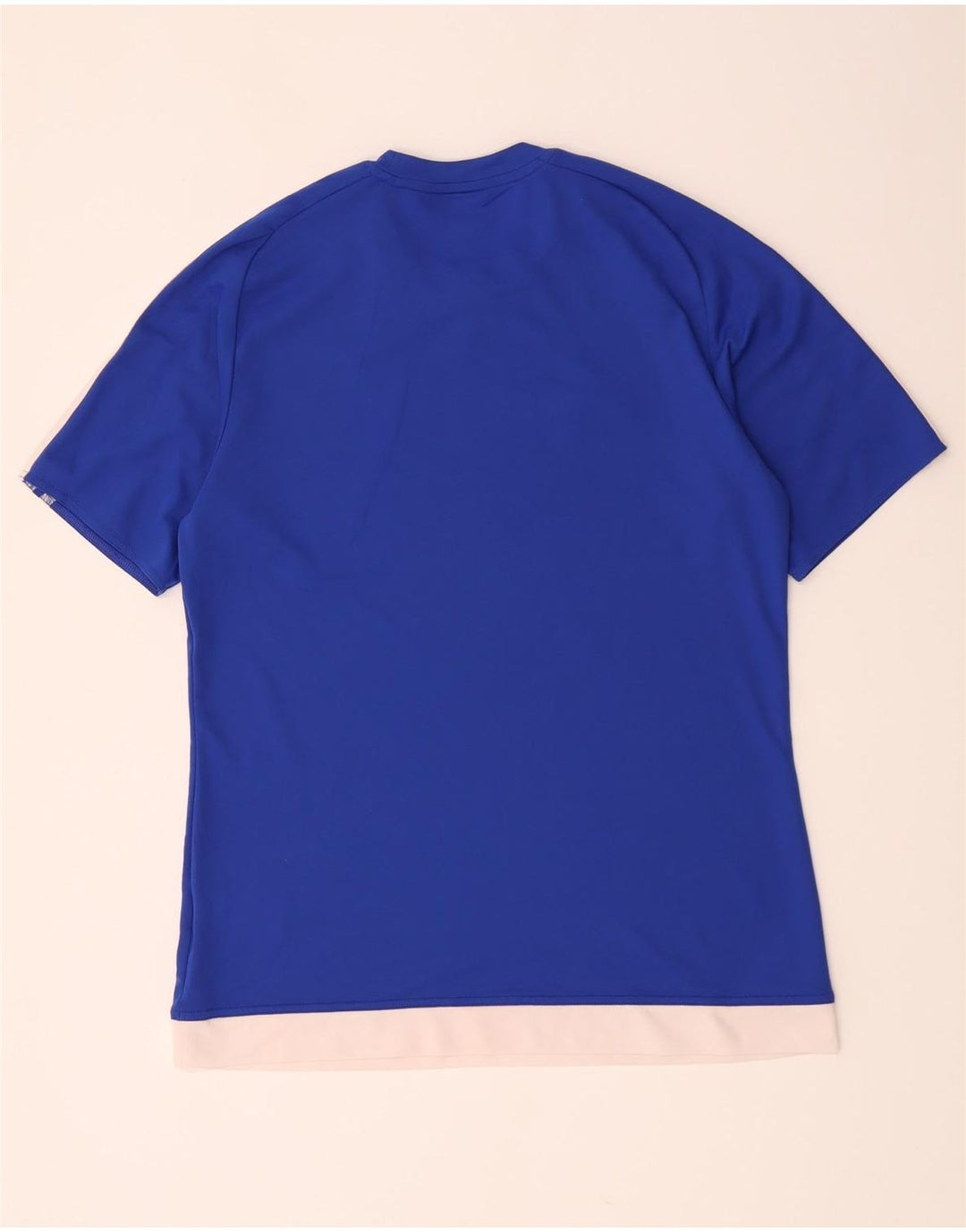 Adidas Mens Climalite T-Shirt Top Medium Blue Polyester