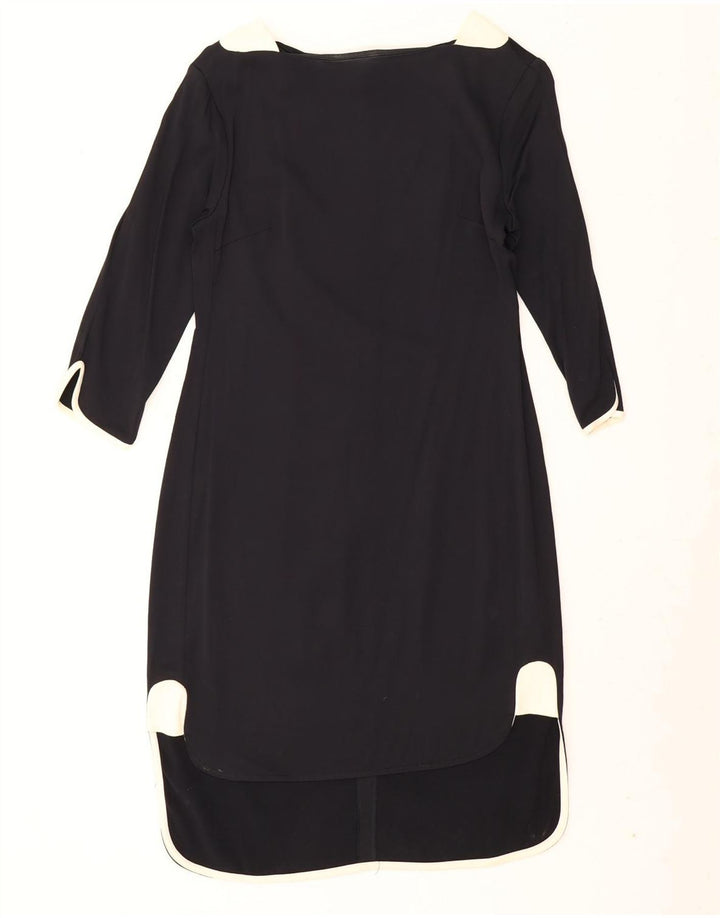 French Connection Womens Sheath Dress UK 12 Medium Black Colourblock
