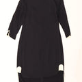French Connection Womens Sheath Dress UK 12 Medium Black Colourblock