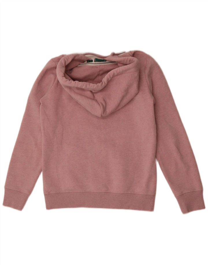 Superdry Womens Zip Hoodie Sweater UK 10 Small  Pink