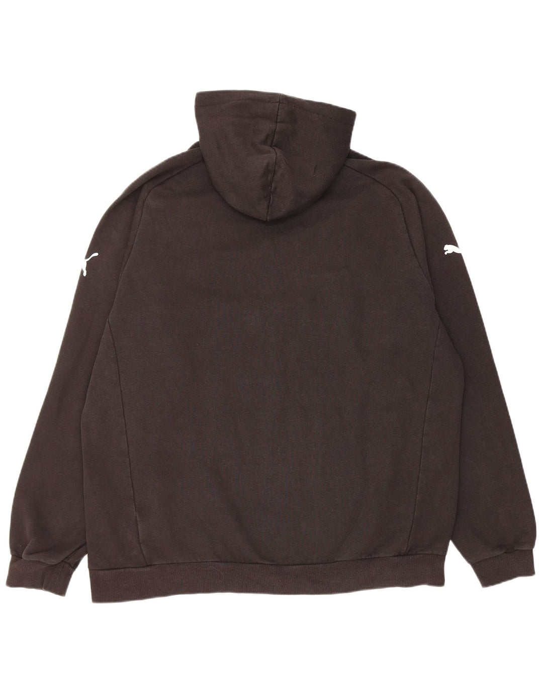 Puma Mens Hoodie Jumper 2XL Black Cotton