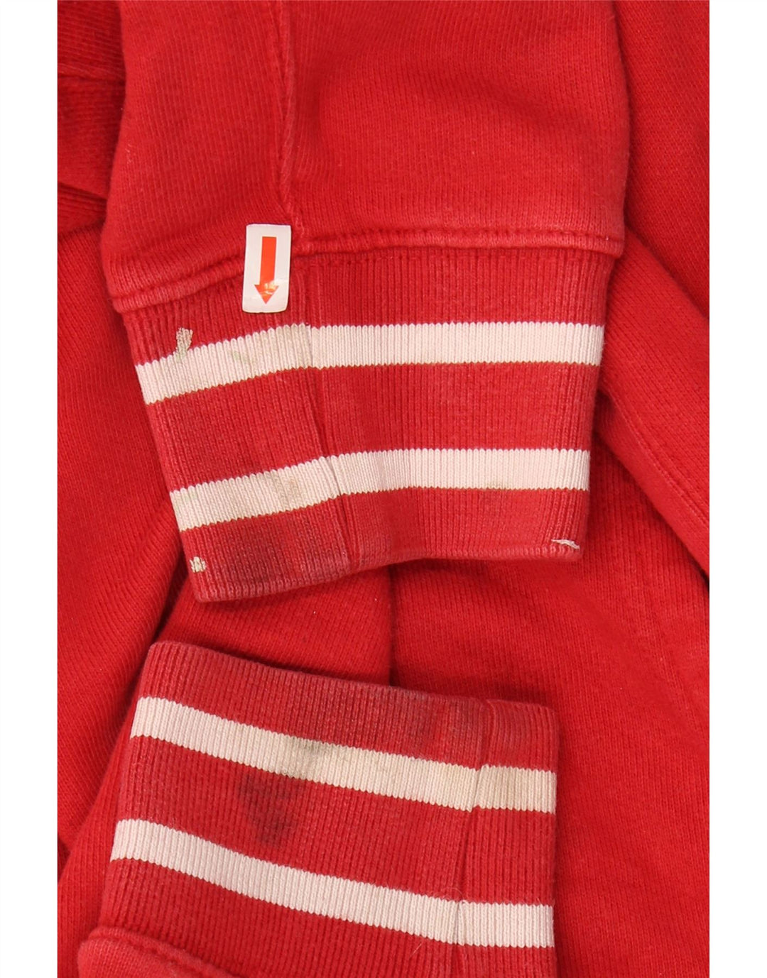 LEVI'S Mens Graphic Hoodie Jumper Small Red Cotton