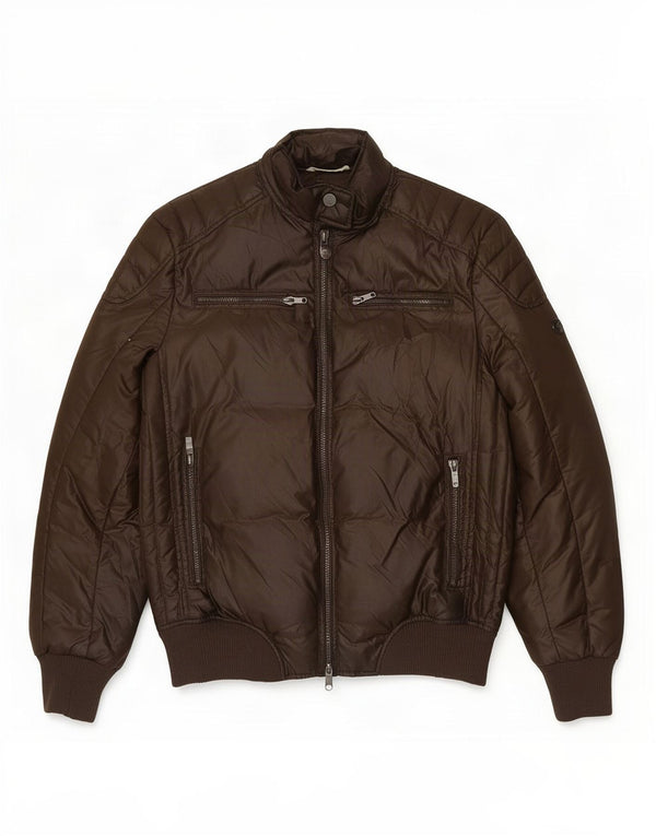 Brooksfield Mens Padded Jacket IT 50 Large Brown Polyester