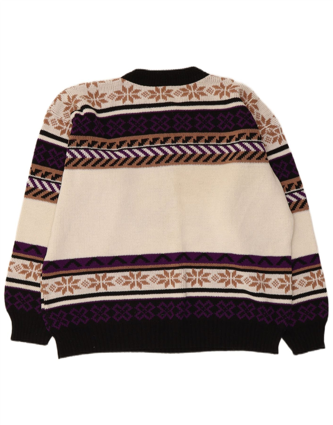 Vintage Mens Crew Neck Jumper Sweater XL Multicoloured Fair Isle
