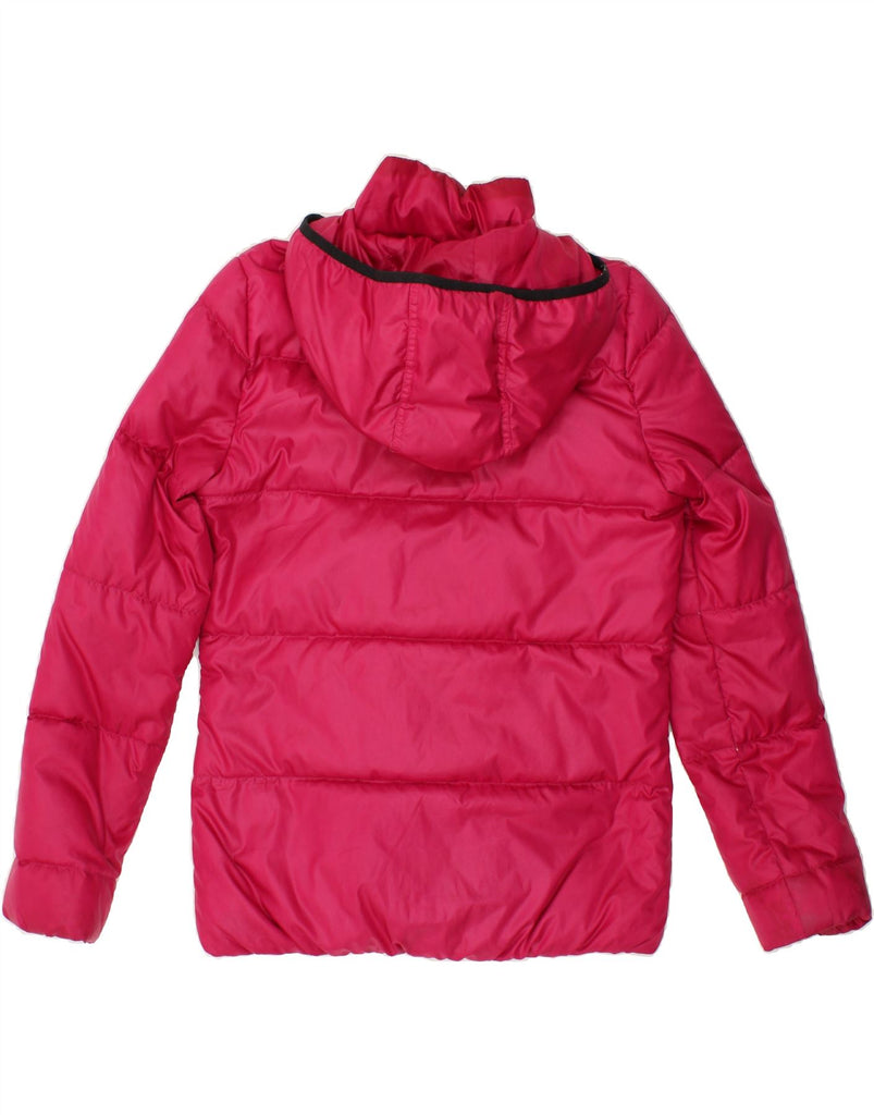 ADIDAS Womens Hooded Padded Jacket EU 36 Small Pink Polyester Vintage Adidas and Second-Hand Adidas from Messina Hembry 