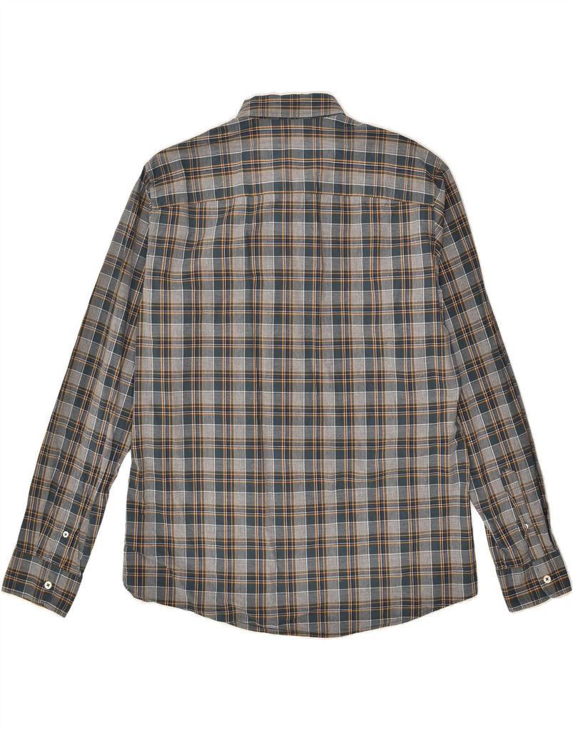 BENETTON Mens Shirt Medium Grey Check | Vintage Benetton | Thrift | Second-Hand Benetton | Used Clothing | Messina Hembry 