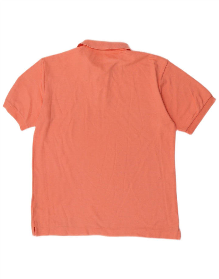 Fila Mens Polo Shirt IT 48 Medium Orange Cotton
