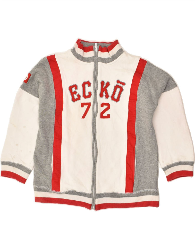 ECKO UNLTD Boys Graphic Tracksuit Top Jacket 6-7 Years Off White | Vintage Ecko Unltd | Thrift | Second-Hand Ecko Unltd | Used Clothing | Messina Hembry 