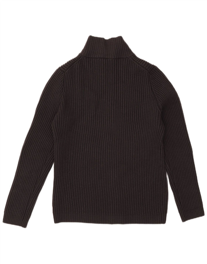Hugo Boss Mens Cardigan Sweater XL Black Wool