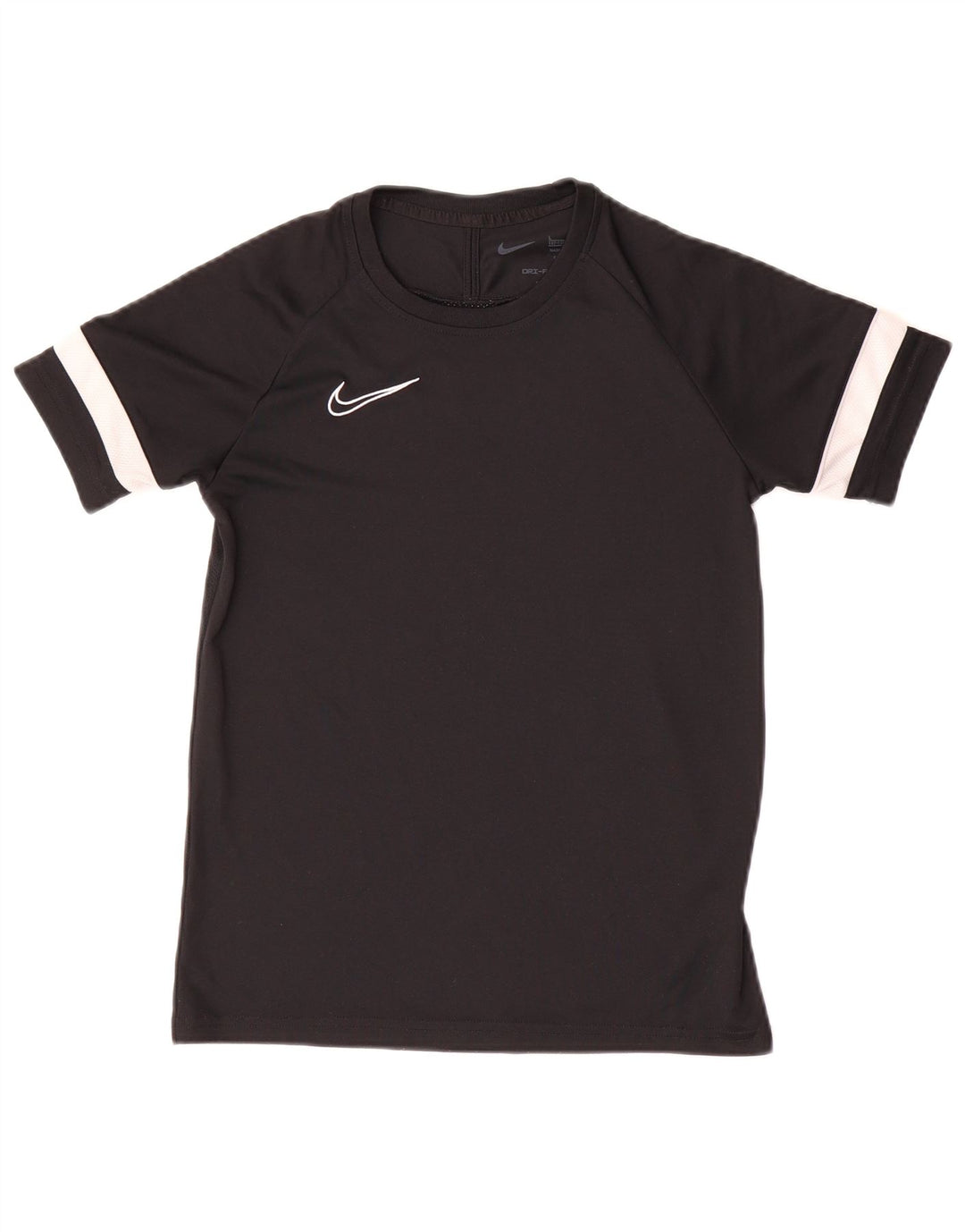 Nike Boys Dri Fit T-Shirt Top 12-13 Years Large Black Colourblock Polyester