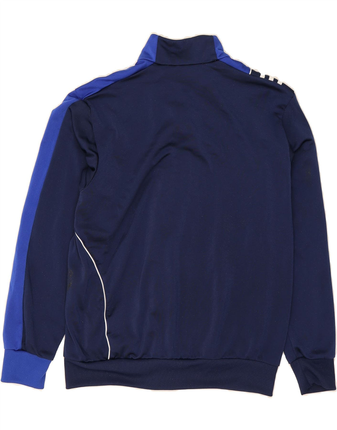ADIDAS Mens Tracksuit Top Jacket UK 38/40 Medium Navy Blue Colourblock Vintage Adidas and Second-Hand Adidas from Messina Hembry 