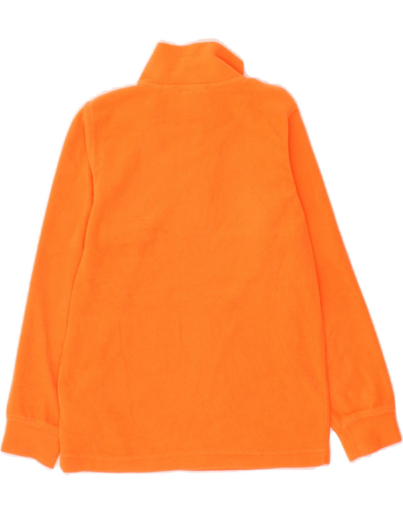 MC KINLEY Girls Zip Neck Fleece Jumper 7-8 Years Orange Polyester Vintage MC Kinley and Second-Hand MC Kinley from Messina Hembry 