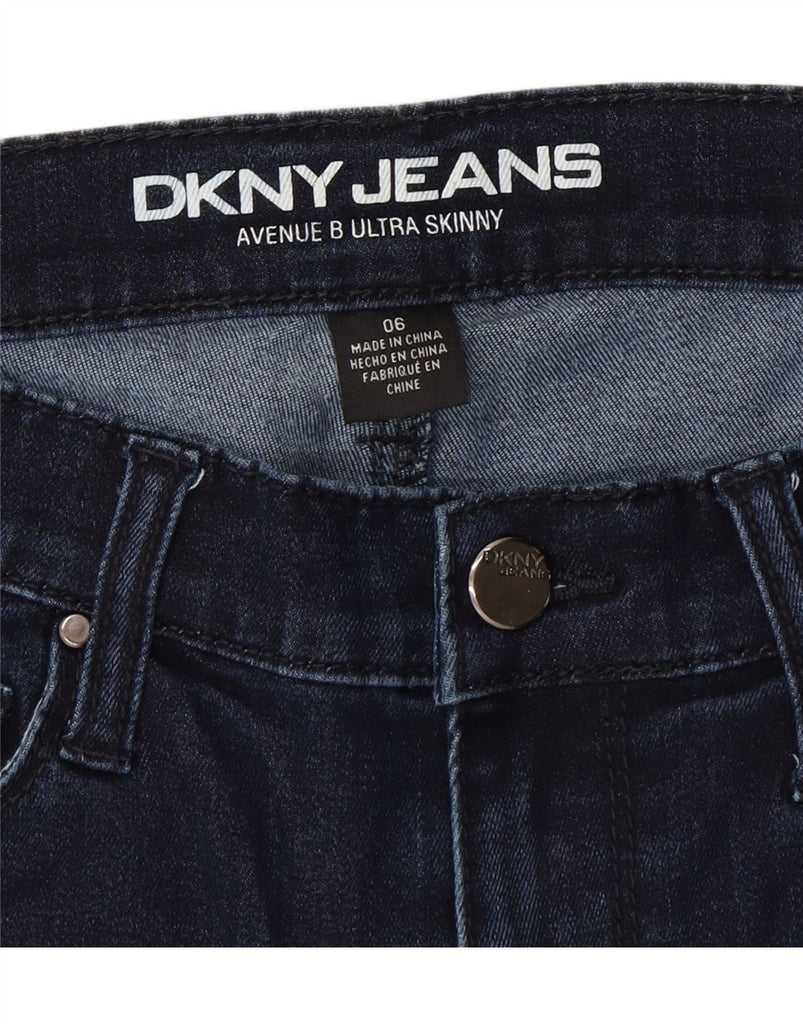 DKNY Womens Skinny Jeans US 6 Medium W28 L29 Navy Blue Vintage Dkny and Second-Hand Dkny from Messina Hembry 