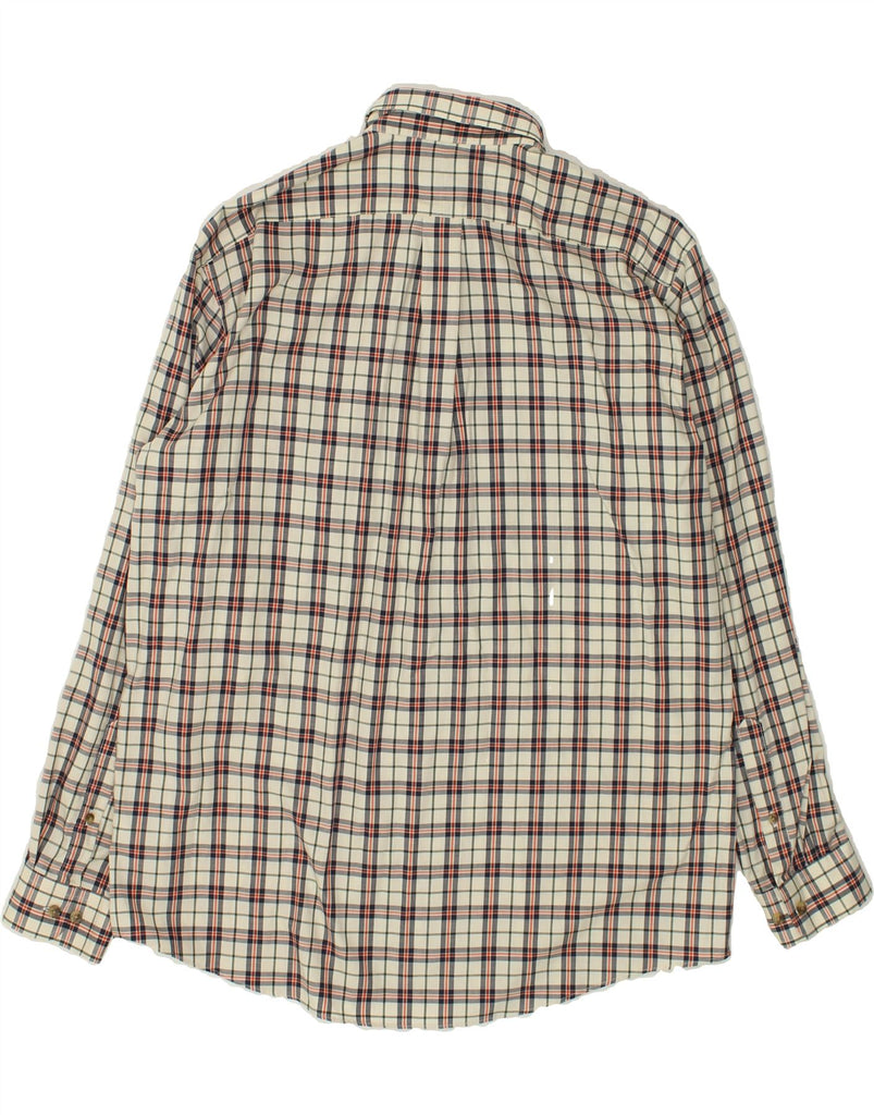 L.L.BEAN Mens Traditional Fit Shirt Large Beige Check Cotton | Vintage L.L.Bean | Thrift | Second-Hand L.L.Bean | Used Clothing | Messina Hembry 