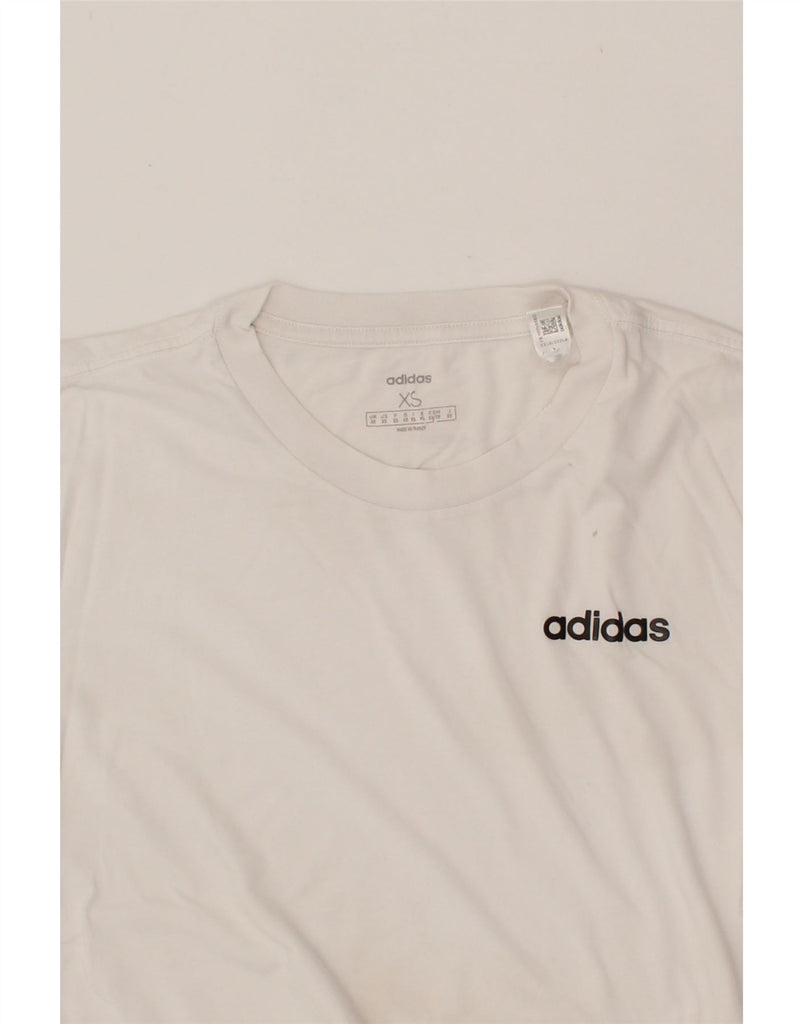 ADIDAS Mens T-Shirt Top XS White Cotton Vintage Adidas and Second-Hand Adidas from Messina Hembry 