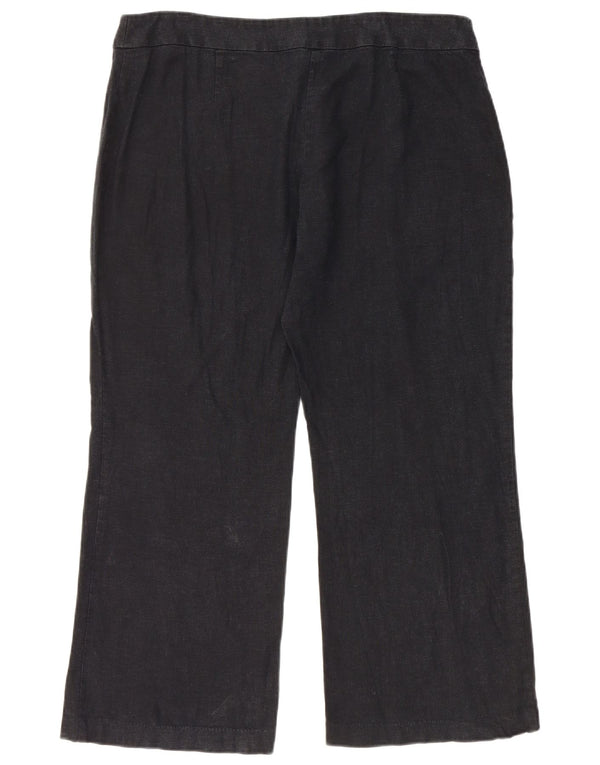 Marks & Spencer Womens Wide Leg Casual Trousers W36 L26 Black