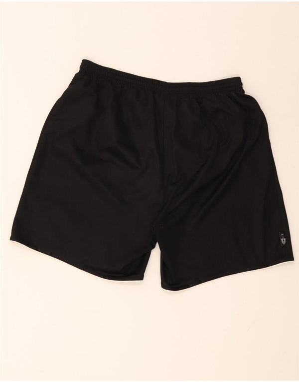 Adidas Mens Climalite Sport Shorts Large  Black Striped Polyester