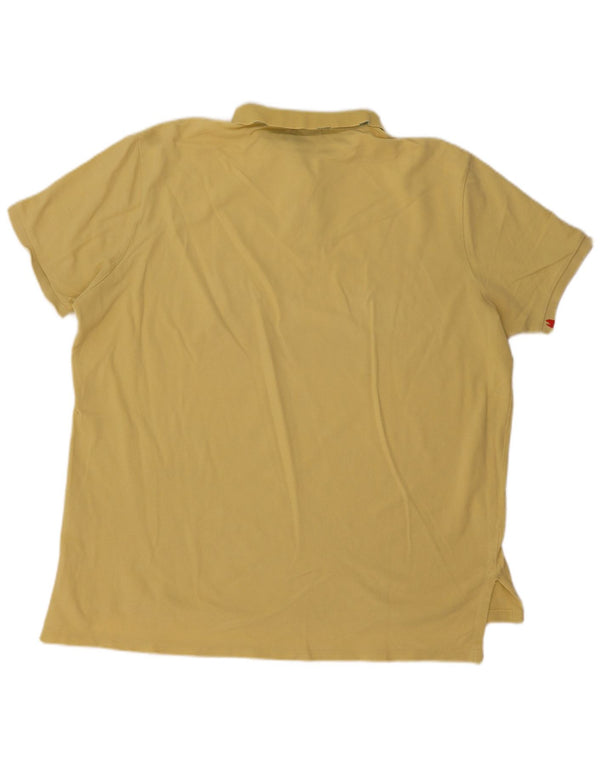 Polo Ralph Lauren Mens Custom Fit Polo Shirt 2XL Yellow Cotton