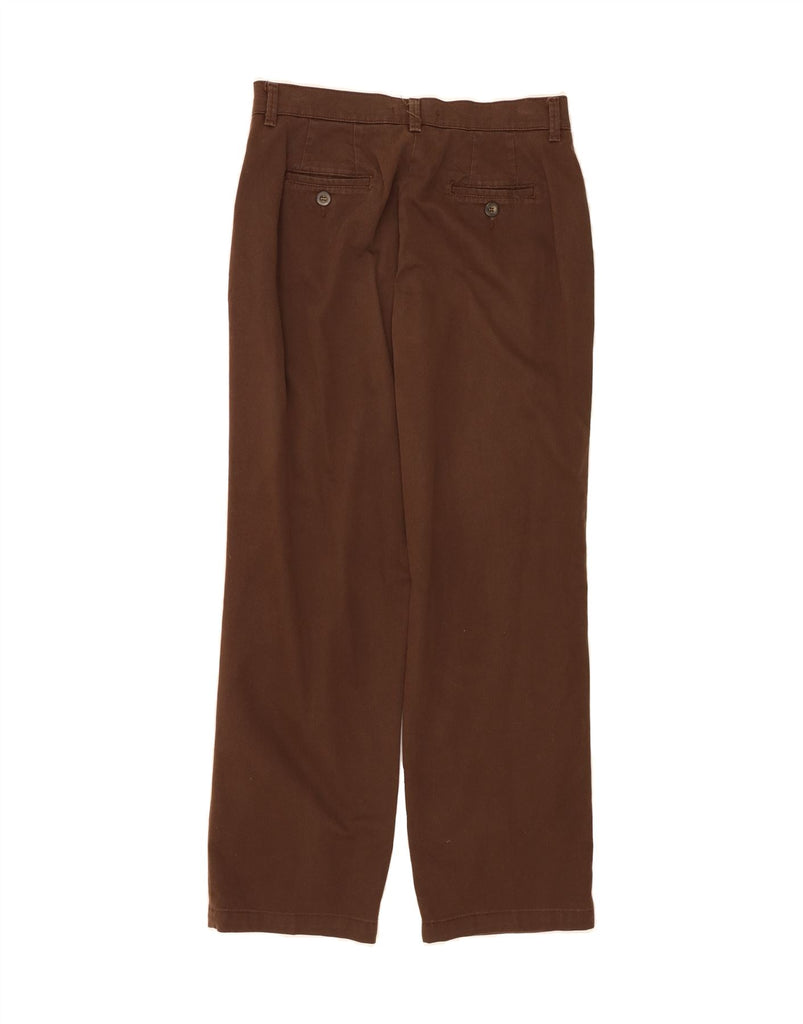 LEE Womens Relaxed Fit Straight Casual Trousers US 10 Large W32 L30 Brown Vintage Lee and Second-Hand Lee from Messina Hembry 