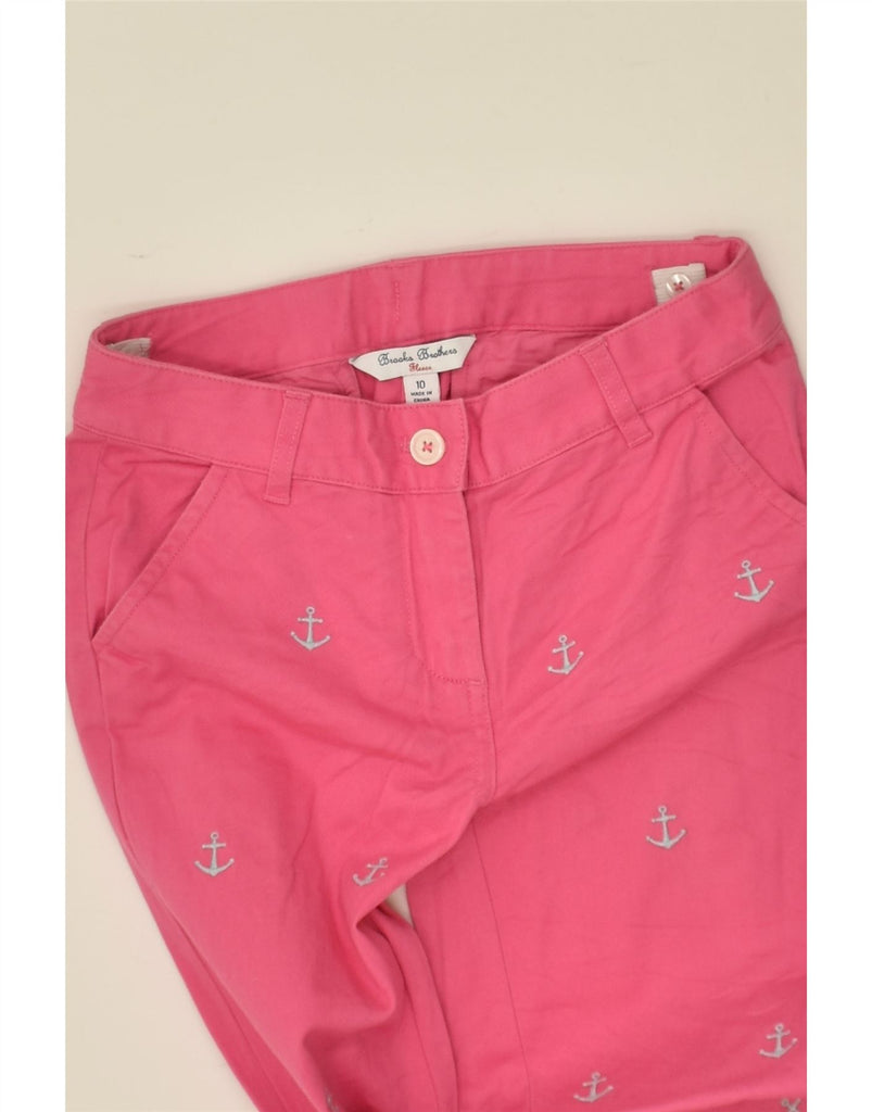 BROOKS BROTHERS Girls Straight Chino Trousers 9-10 Years W24 L25 Pink | Vintage Brooks Brothers | Thrift | Second-Hand Brooks Brothers | Used Clothing | Messina Hembry 