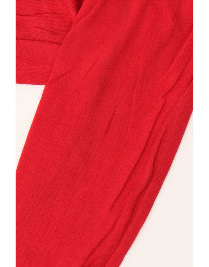 Zara Mens Crew Neck Jumper Sweater Large Red Cotton