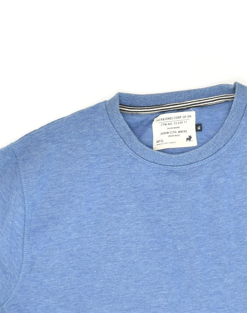 JACK & JONES Mens Sweatshirt Jumper XL Blue Cotton | Vintage Jack & Jones | Thrift | Second-Hand Jack & Jones | Used Clothing | Messina Hembry 