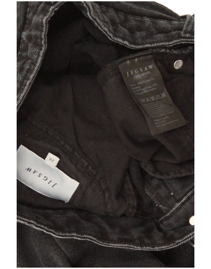 Jigsaw Womens Skinny Jeans W26 L27 Black Cotton
