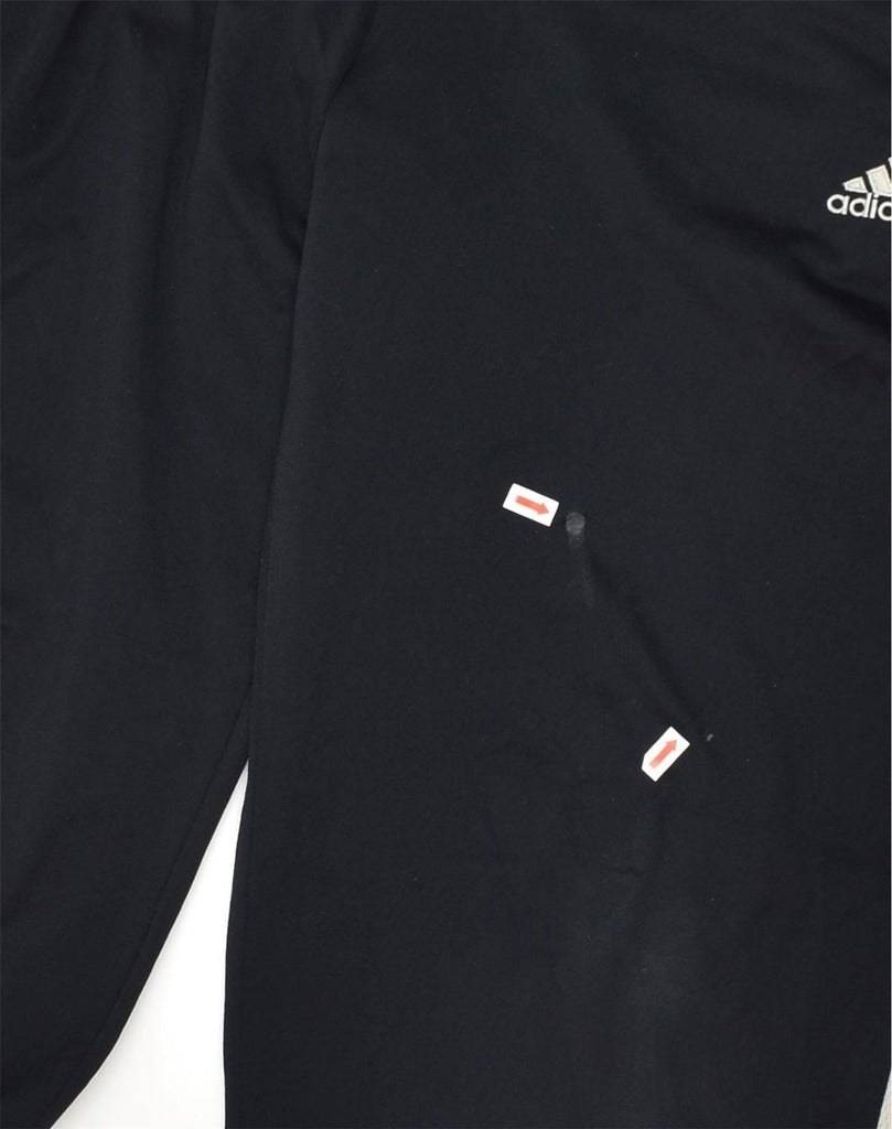 ADIDAS Mens Tracksuit Trousers UK 42-44 Large Black Polyester | Vintage Adidas | Thrift | Second-Hand Adidas | Used Clothing | Messina Hembry 