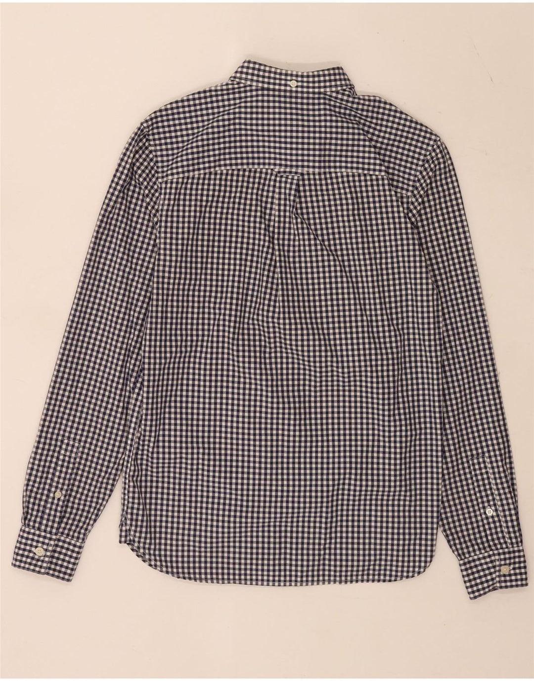 Lyle & Scott Mens Shirt XS Blue Gingham Cotton