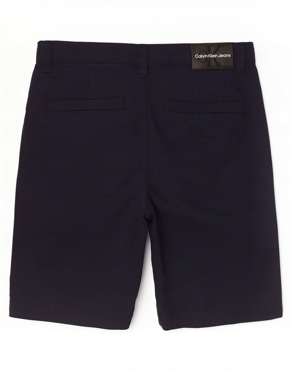 Calvin Klein Mens Chino Shorts Small W30 Navy Blue Cotton