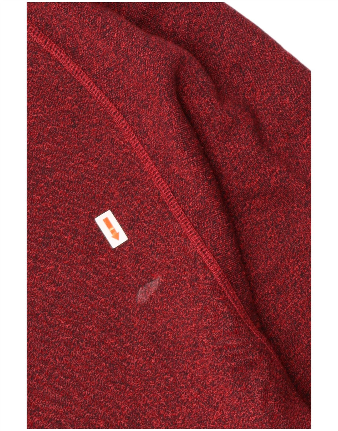 NIKE Mens Zip Hoodie Sweater XL Burgundy Colourblock Cotton