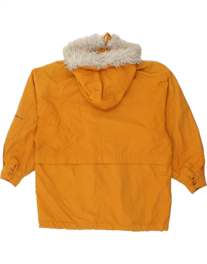 C & A Womens Oversized Hooded Windbreaker Jacket EU 42 Large Yellow Vintage C & A and Second-Hand C & A from Messina Hembry 