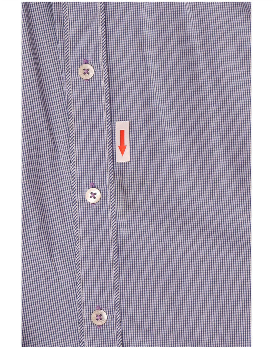 Ted Baker Mens Shirt Size 6 2XL Navy Blue Check