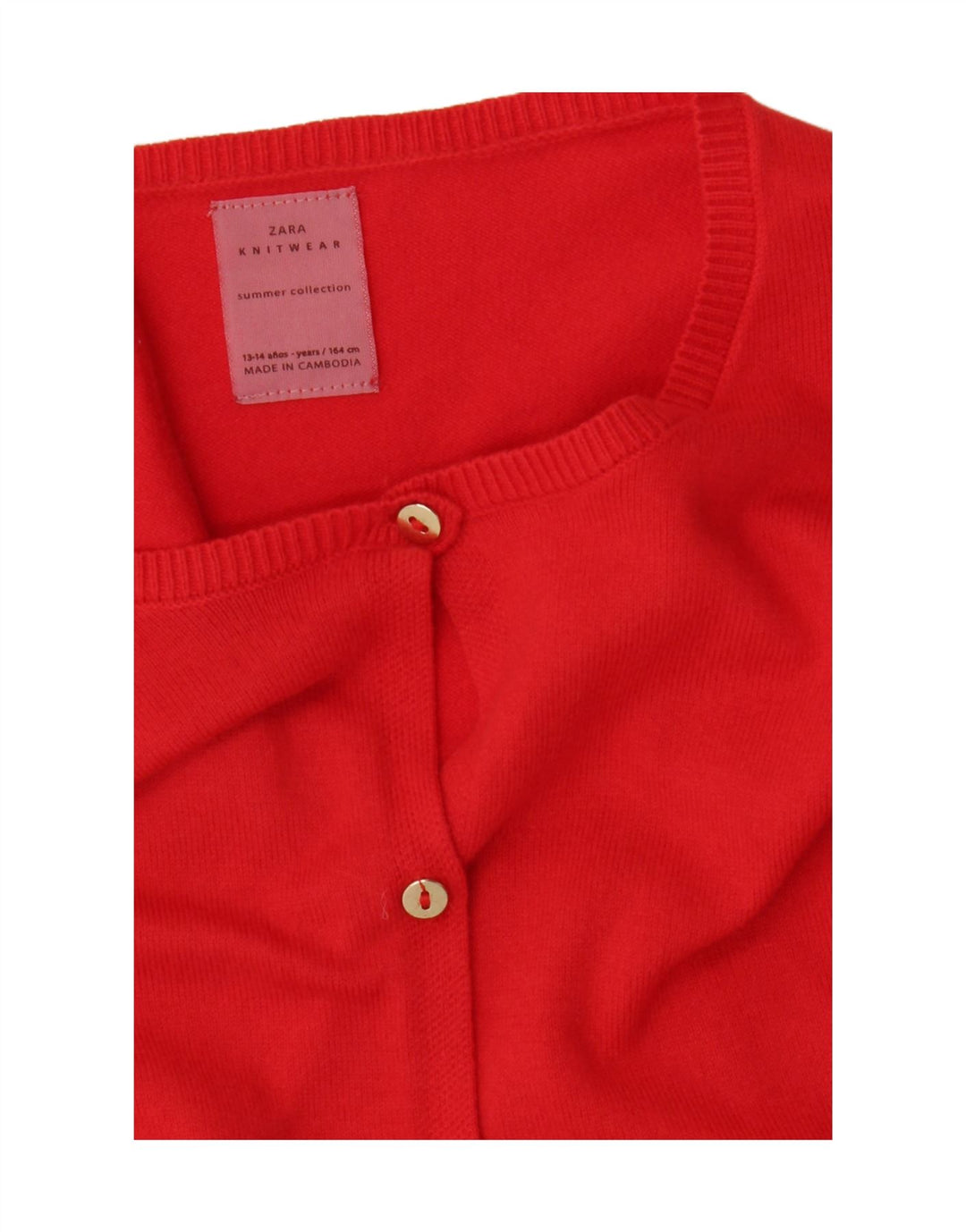 Zara Girls Cardigan Sweater 13-14 Years Red