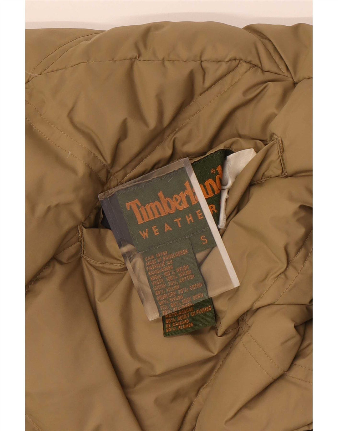 Timberland Mens Reversible Padded Gilet UK 36 Small Brown Nylon