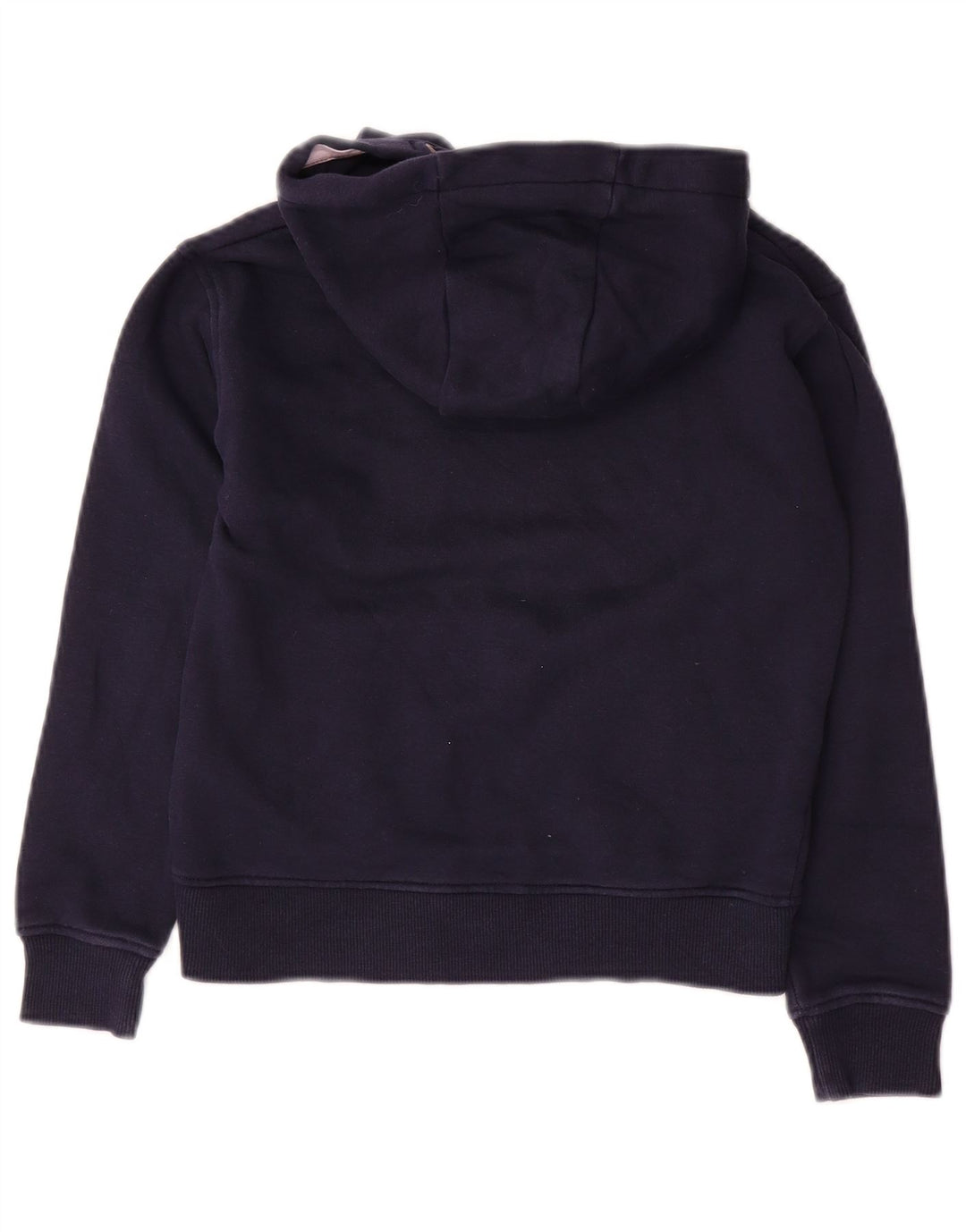 JACK WILLS Girls Graphic Hoodie Jumper 8-9 Years Navy Blue Cotton