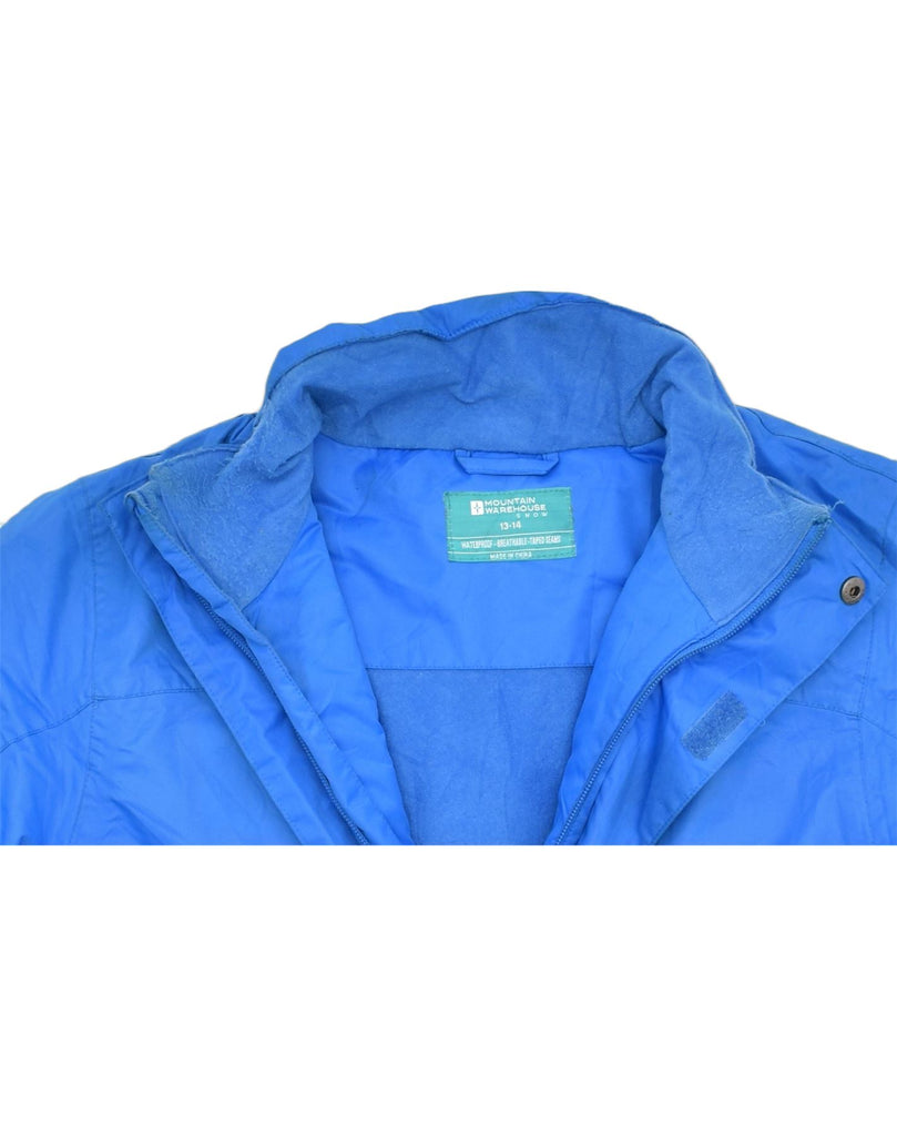 MOUNTAIN WAREHOUSE Boys Windbreaker Jacket 13-14 Years Blue Polyester | Vintage | Thrift | Second-Hand | Used Clothing | Messina Hembry 