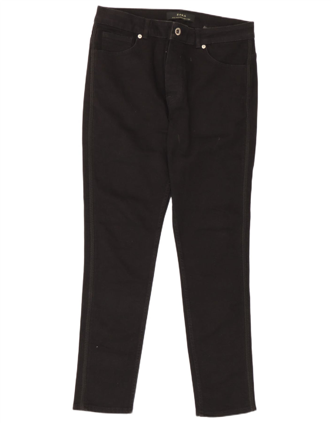 Zara Mens Slim Jeans EU 44 Large W34 L29 Black Cotton
