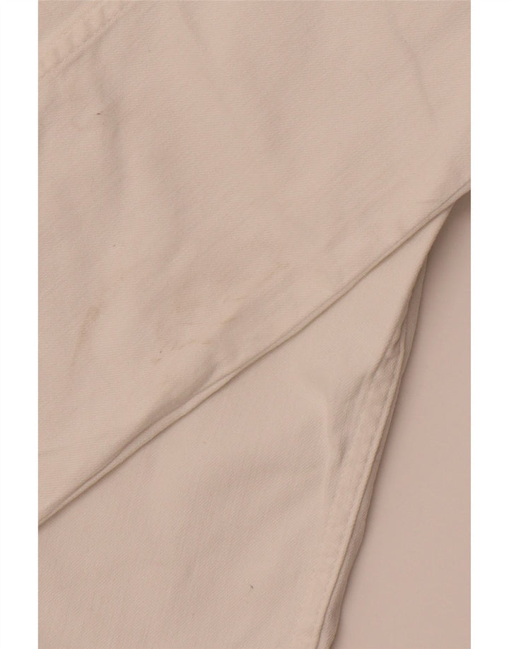 CREW CLOTHING Womens Slim Casual Trousers UK 12 Medium W30 L29 White